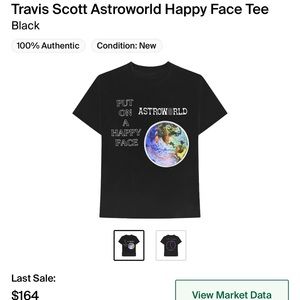 Travis Scott Astroworld happy face tee